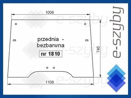 sklo Steyr 8060 8070 8080 8090 8100 přední