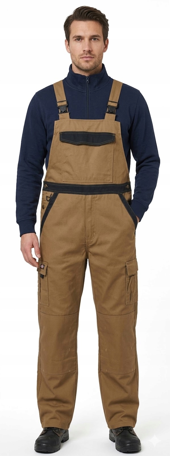 Silné pracovní zahrádky Dickies Pouštní hnědé Kapsáče Velikost 54