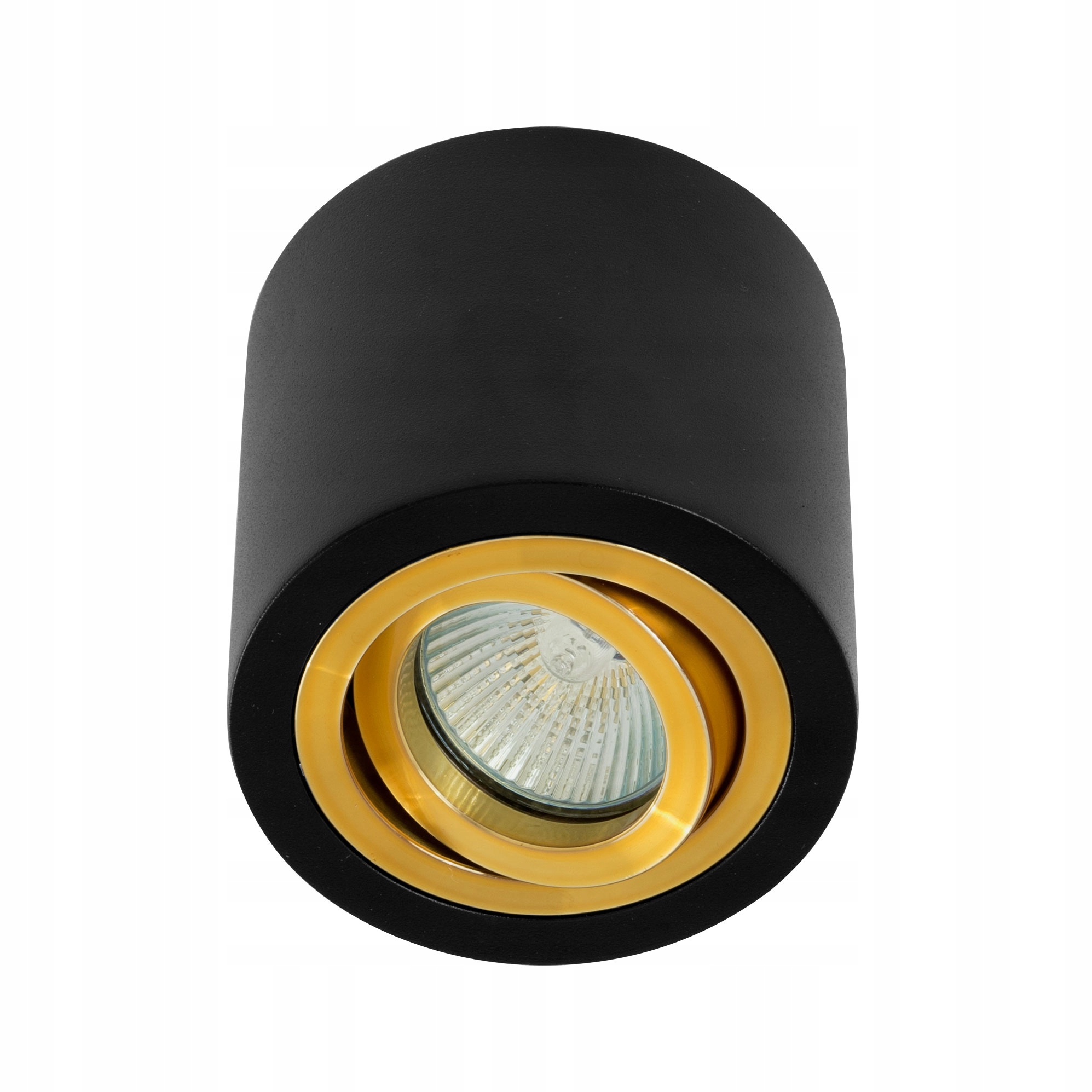 Nástěnná Lampa Tuba MR16 GU10 Černá Zlatá