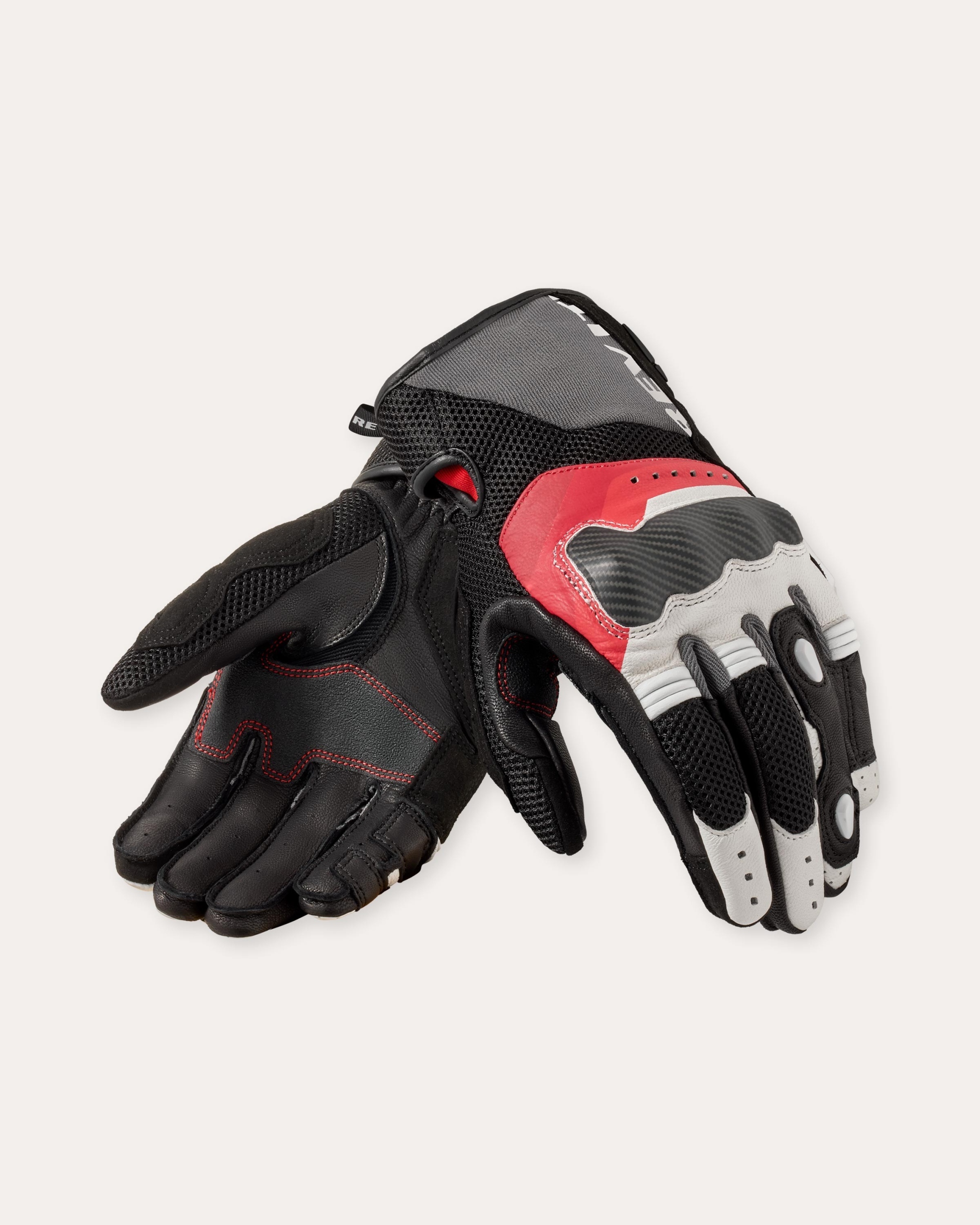 Rukavice Rev'it! Blaze White-Red veľ.L