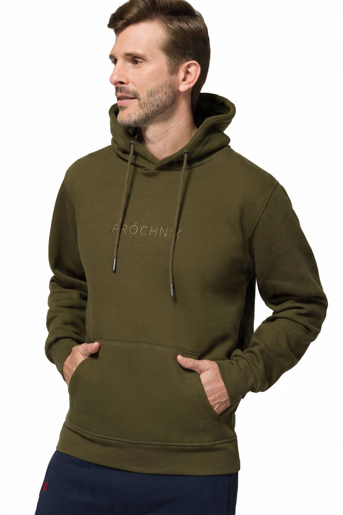 

Bluza Męska Zielona z Kapturem Próchnik PM9 L