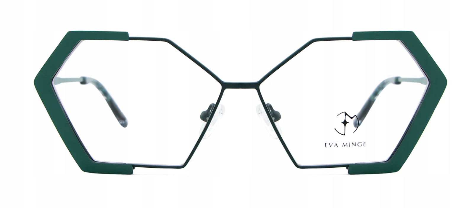 Oprawki Okulary Damskie Eva Minge Em 11416 C2 Geometryczne Zielone