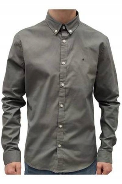 Calvin Klein pánská košile S šedá Slim Fit bavlna originální