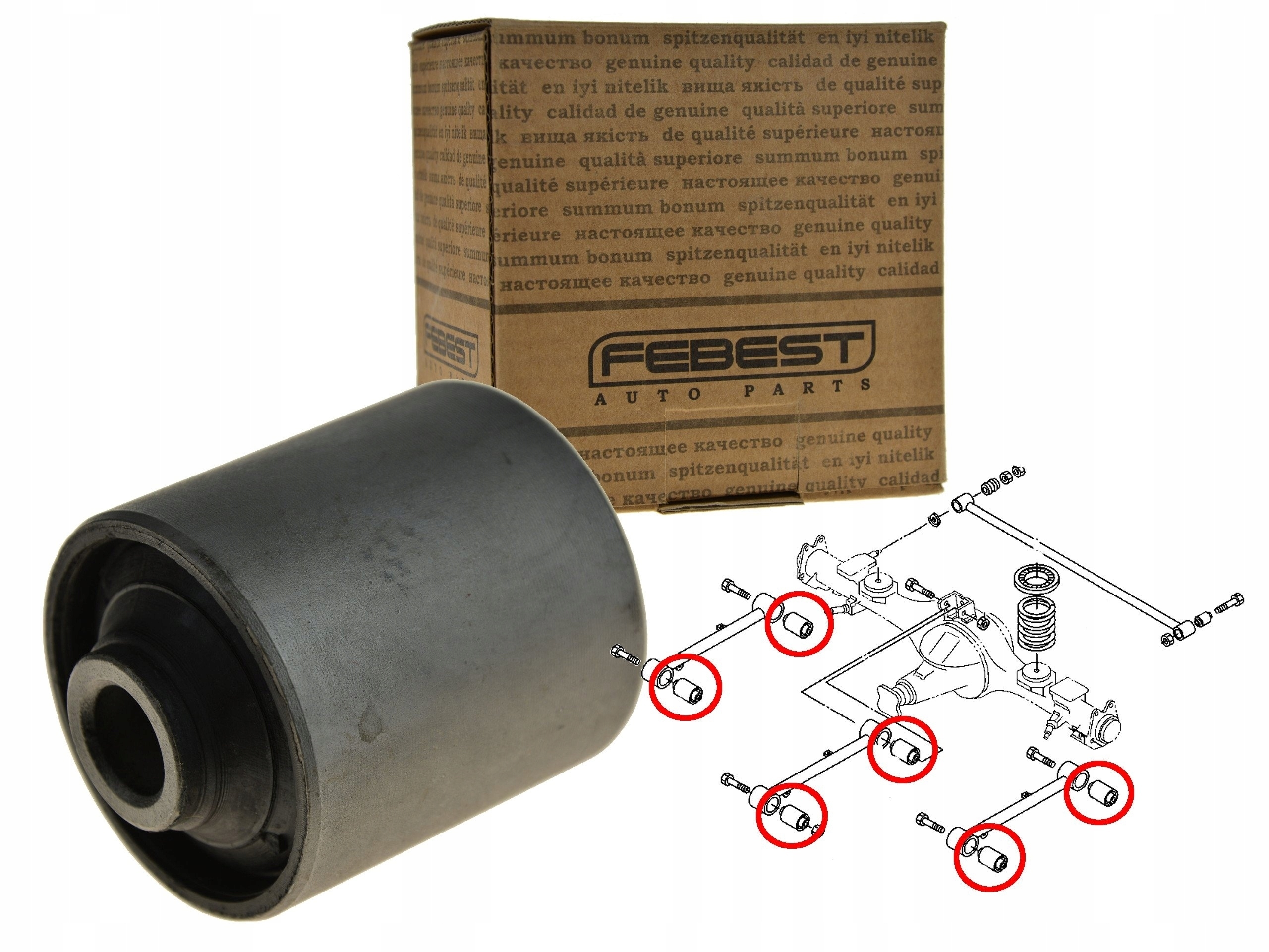 

Isuzu Trooper 92- Tuleja Wahacza Drążka Tył Tylny