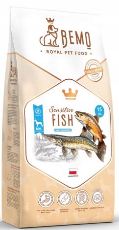 Bemo Sensitive Fish Ryby Monoprotein M/L Hipoalergiczna 15 kg