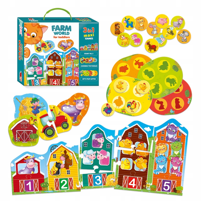 

Gra Edukacyjna Świat Farma Dla Przedszkolaków 3w1