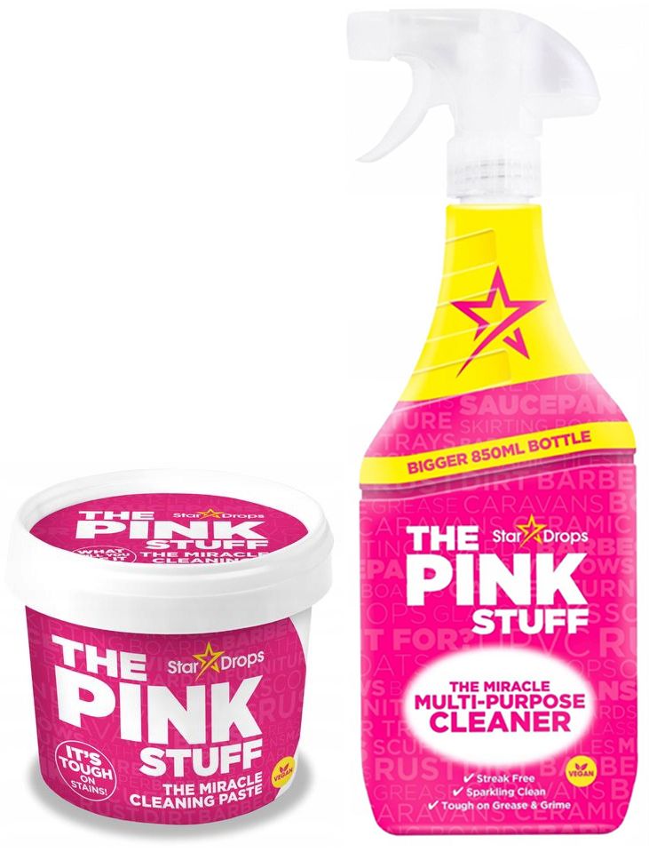 Levně Čistící Pasta 850 g Velký Čisticí Prostředek Cleaner 850 ML The Pink Stuff