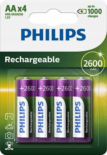 Baterie R6 Ni-mh 2600 Akum. 4ks Multilife Philips