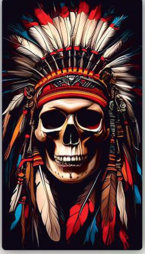 Naklejka Czacha Pióropusz Duża Tir