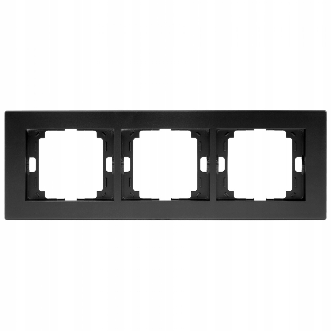 

Ramka trzykrotna Onyx czarny mat