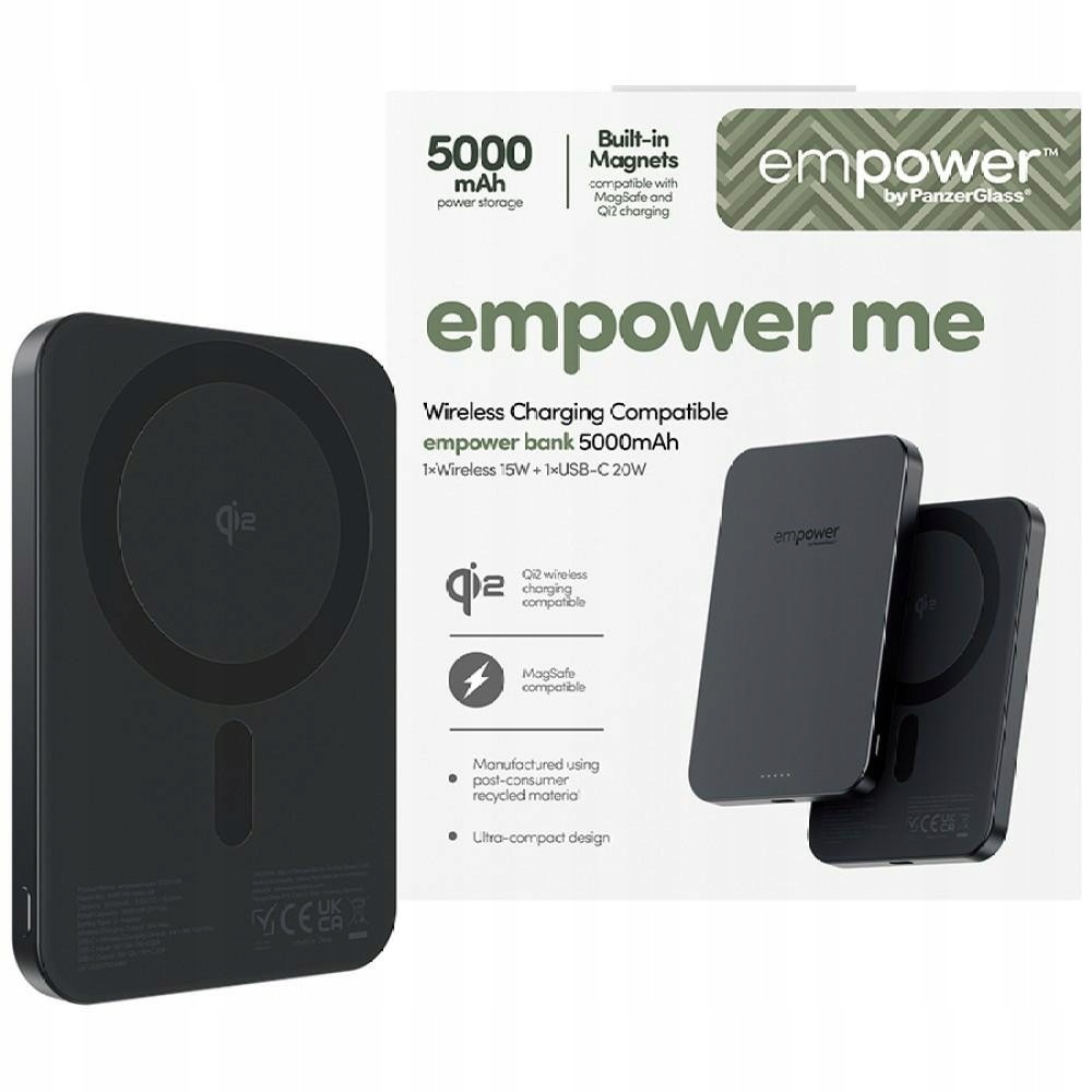 Powerbanka Empower by PanzerGlass Banka 5000 mAh čierna