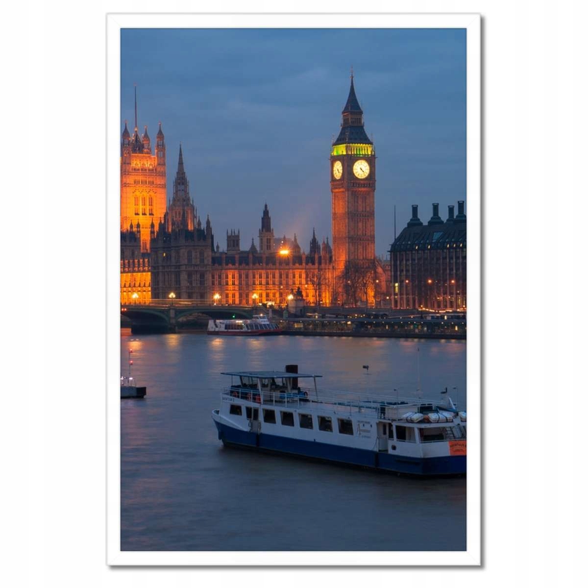 Plakáty v rámu 40x60 Westminsterský palác Noc