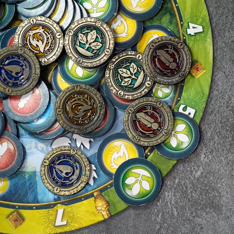 ŻYWIOŁY ZESTAW 24 METALOWYCH MONET LARP RPG Nazwa Żywioły Zestaw 24 Metalowych Monet