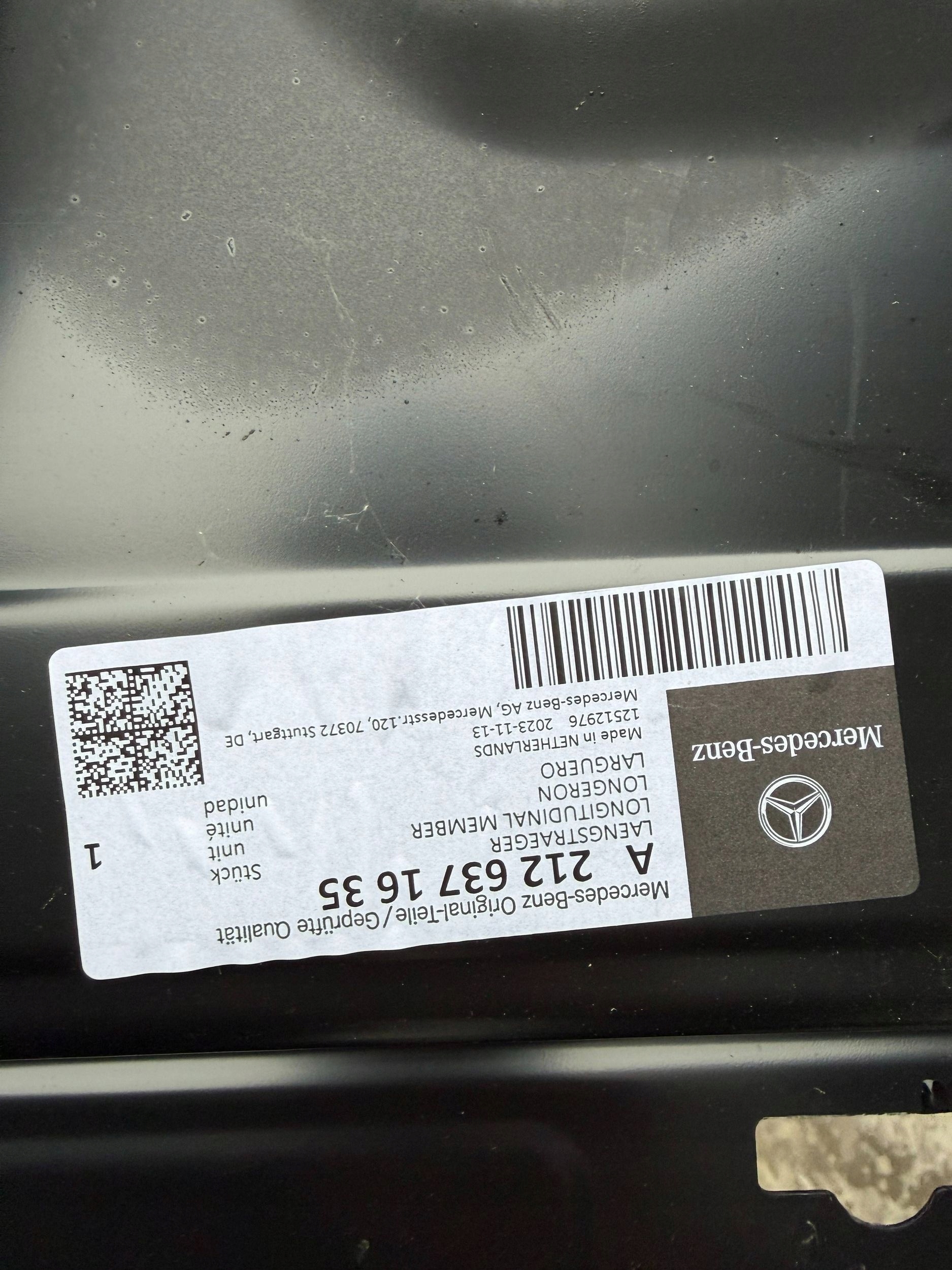Mercedes-Benz E W212 threshold right front front
