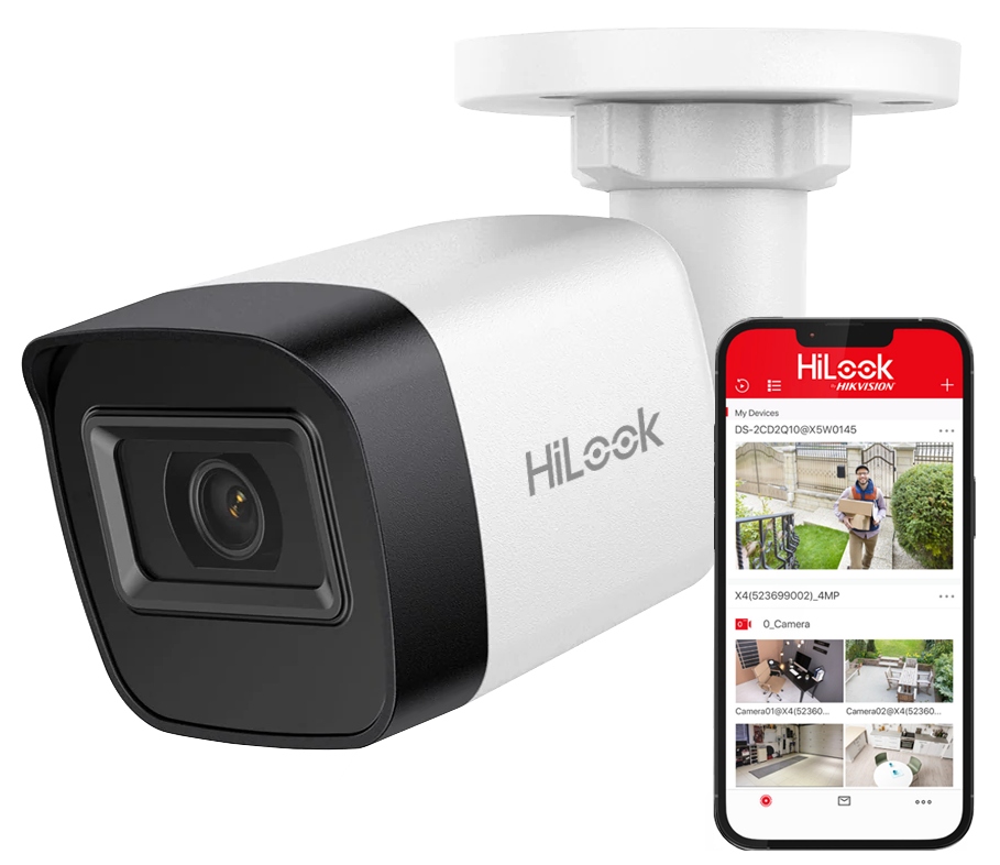4MPx Ip kamera Hikvision HiLook 2.8MM IR20m Detekce pohybu IPCAM-B4-P