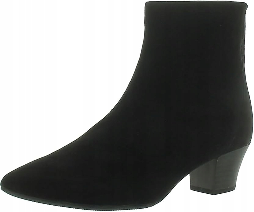 Clarks Kotníkové Boty Černé Na Koženém Podpatku Nad Kotník Se Semišovým Zipem 39 Jkf