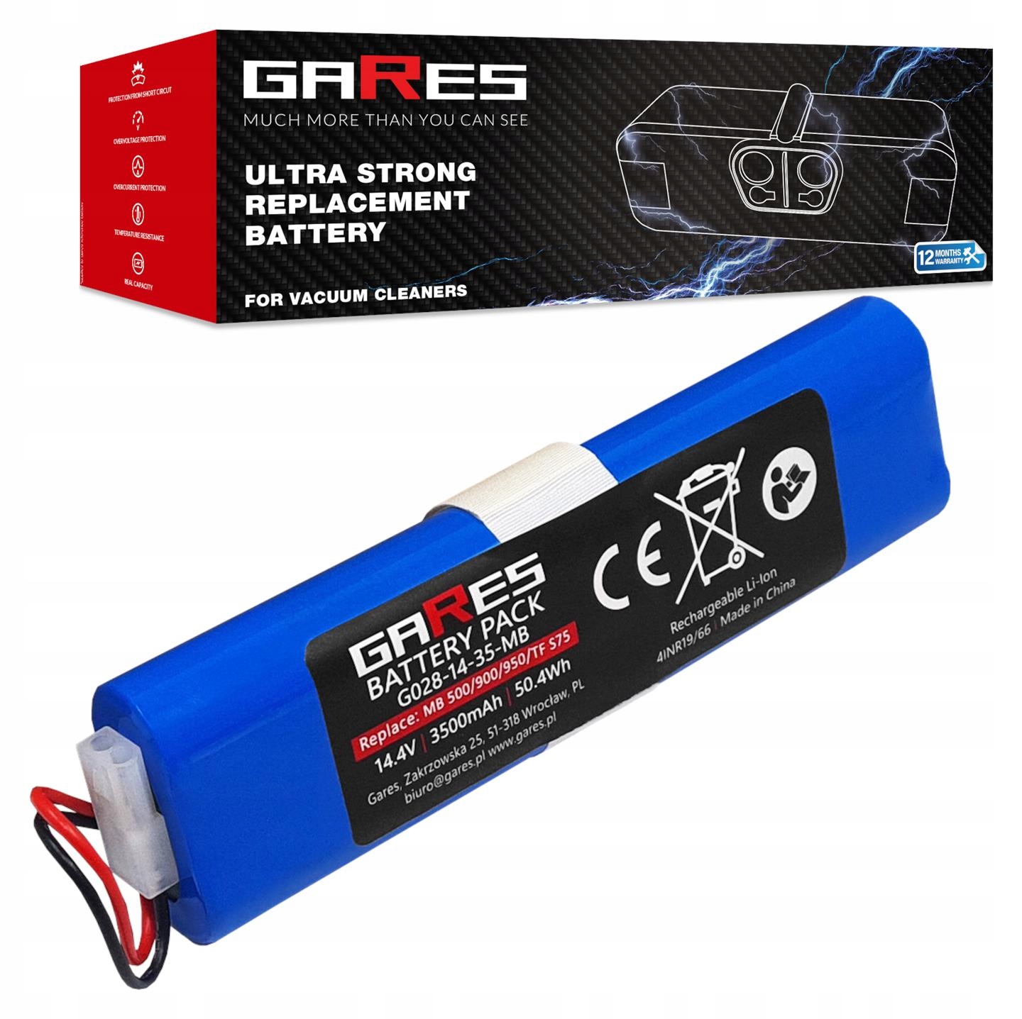 Bateria Akumulator do Tefal Xplorer Serie 75 14,4V 14,8V 3,5Ah