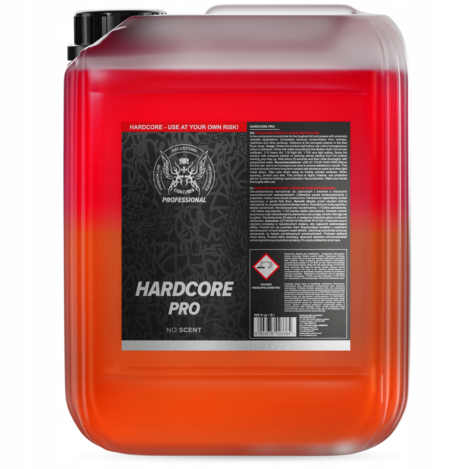 Rrc Rr Customs Bad Boys Hardcore 5L Apc Mocny Środek Do Ciężkich Zabrudzeń