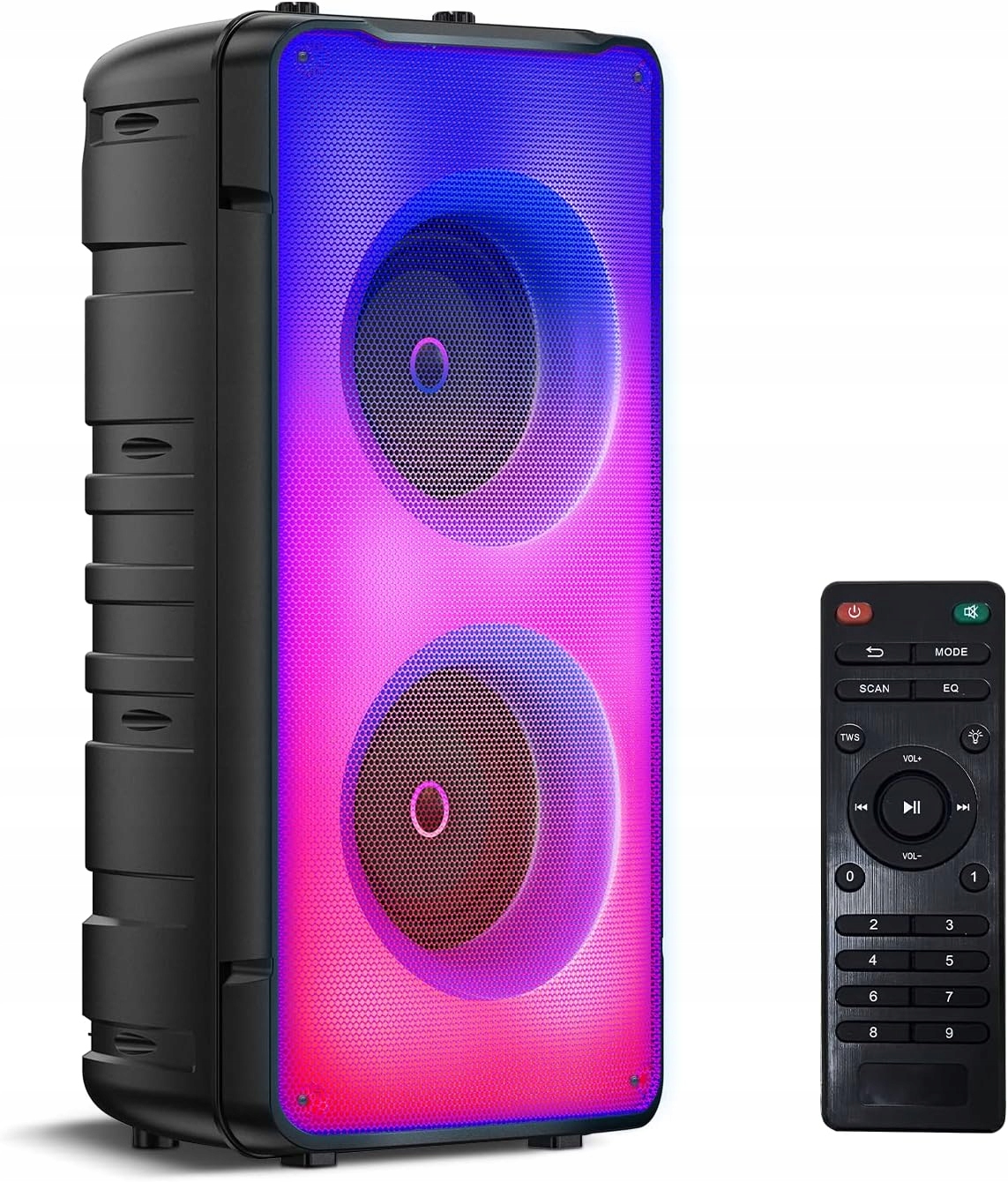 Głośnik Bluetooth, 60 W, 5.0, Led Możliwość Łączenia Duża Bateria