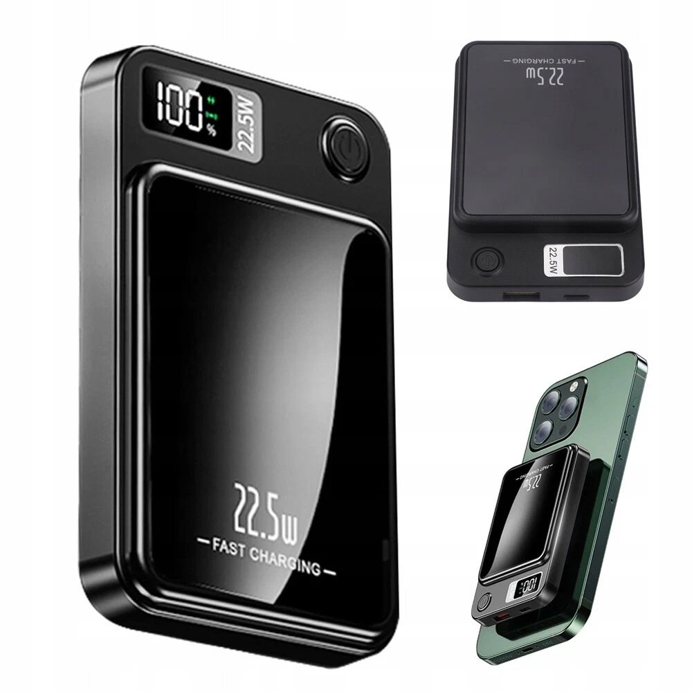 Indukční Powerbanka 10000MAH Ultratenká Power Banka 22.5W S Magsafe Usb-c