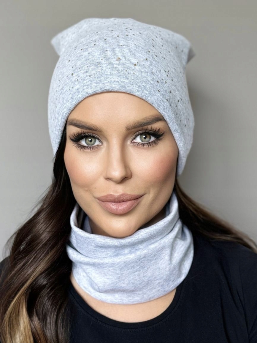 KOMPLET DAMSKI CZAPKA KOMIN WIOSNA JESIEŃ CIENKI LEKKI WYGODNY SPORT KOLORY Marka inna