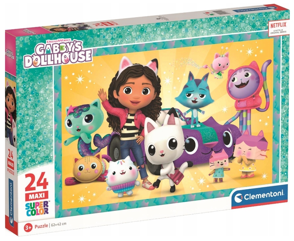 

Puzzle 24 Maxi Kolor Koci Domek Gabi