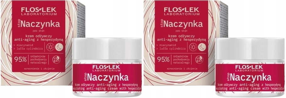 2 kusy Stop Cévní Vyživující krém proti stárnutí s hesperidinem 50 ml Floslek