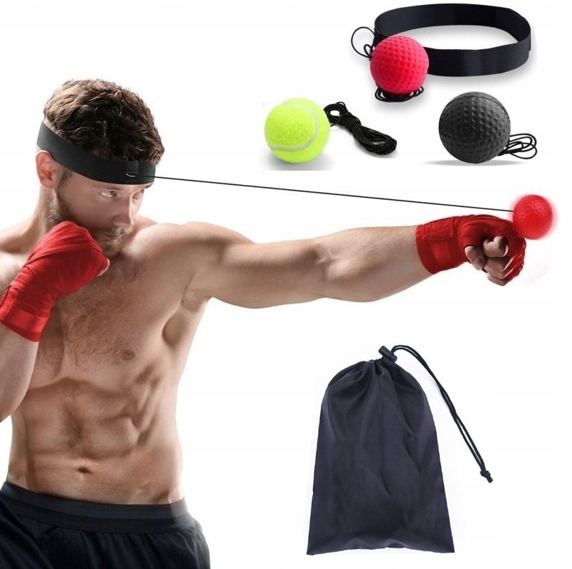 3x рефлекторный мяч FIGHT REFLEX BALL рефлекторный мяч для тренировки головы PRO