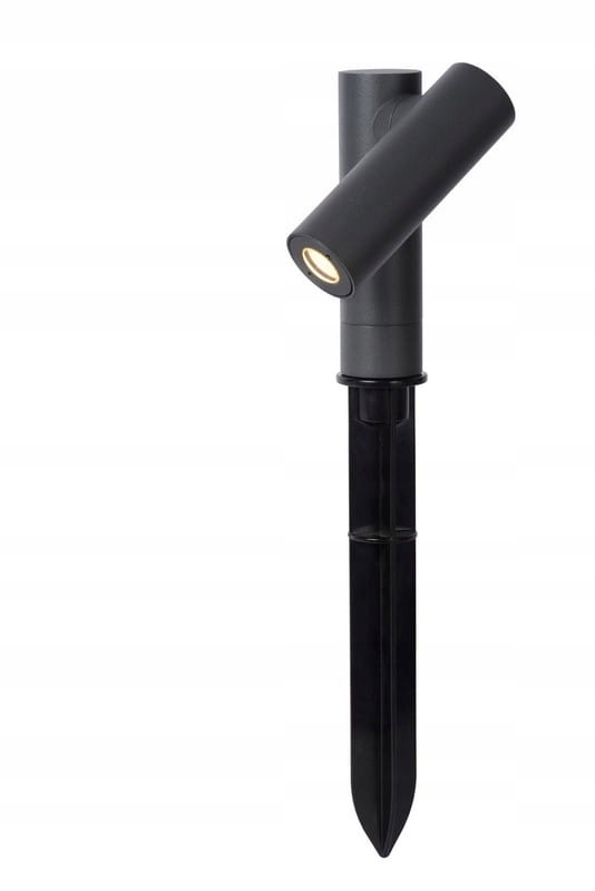 Led zapichovací zemní reflektor antracit s teplým světlem IP65 Lucide