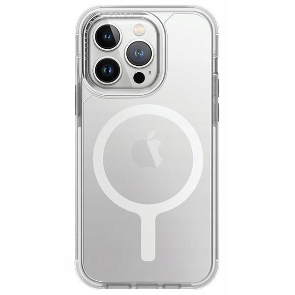 Pouzdro Uniq Combat iPhone 15 Pro Max MagClick Charging bílá/blanc white