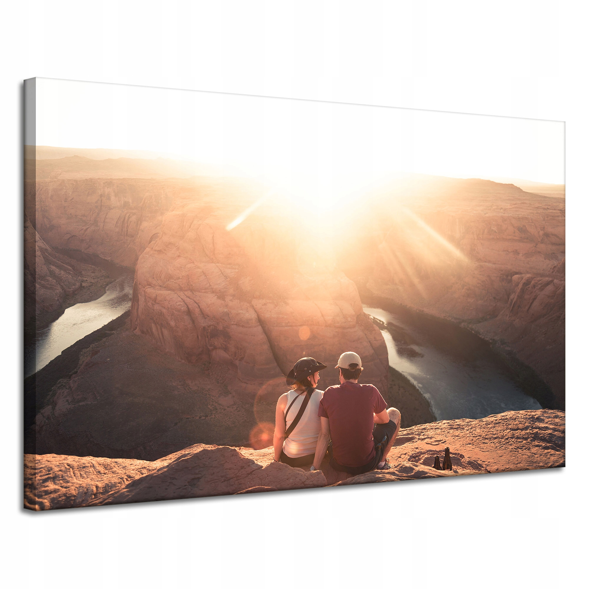 Obraz na plátně Grand Canyon Pár Slunce Řeka 120x80