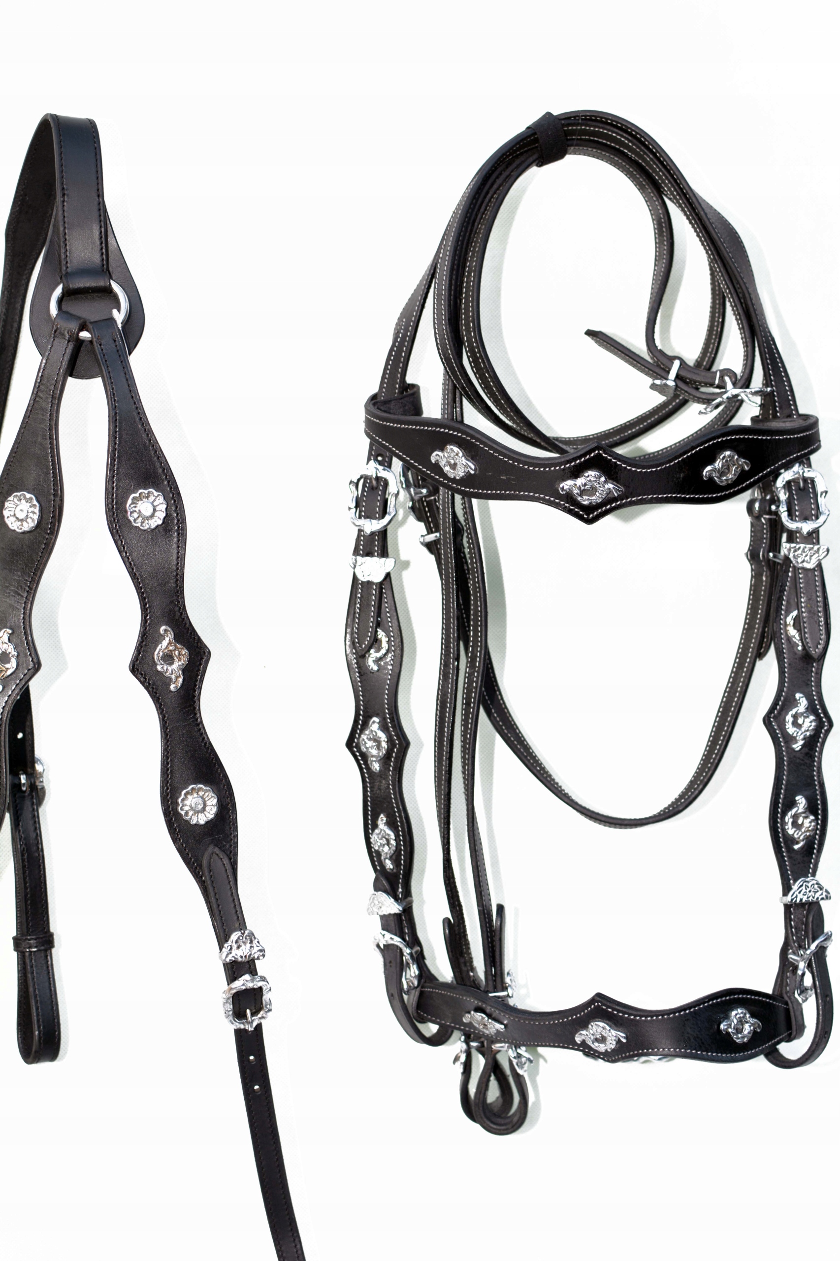 Ogłowie Hiszpańskie +wodze +napierśnik Roz. full