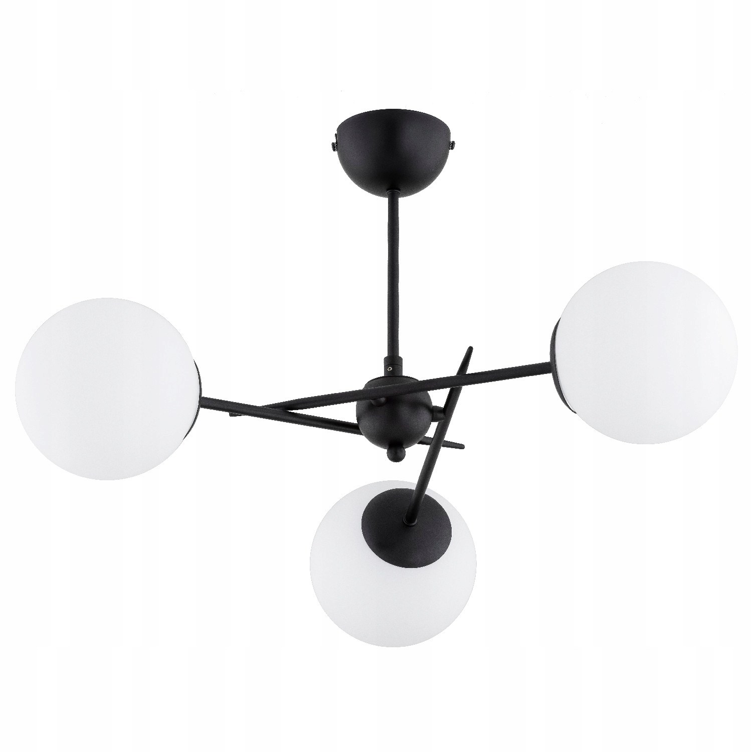 Alfa Stropná lampa Primery čierna 3xE14 10W Sklenené gule IP20