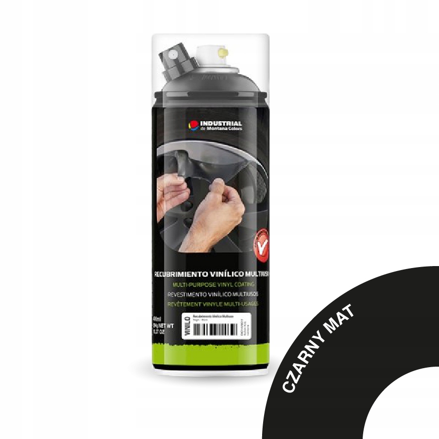 

Guma w sprayu, folia- 400ml Mtn Czarny Mat