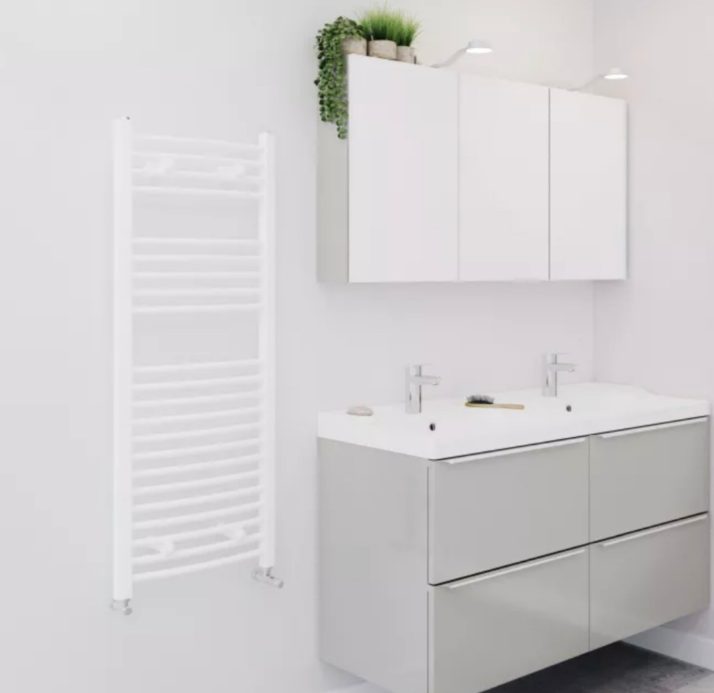 PROFILOWANY GRZEJNIK ŁAZIENKOWY BIAŁY 110X60 CM Kod producenta 4000