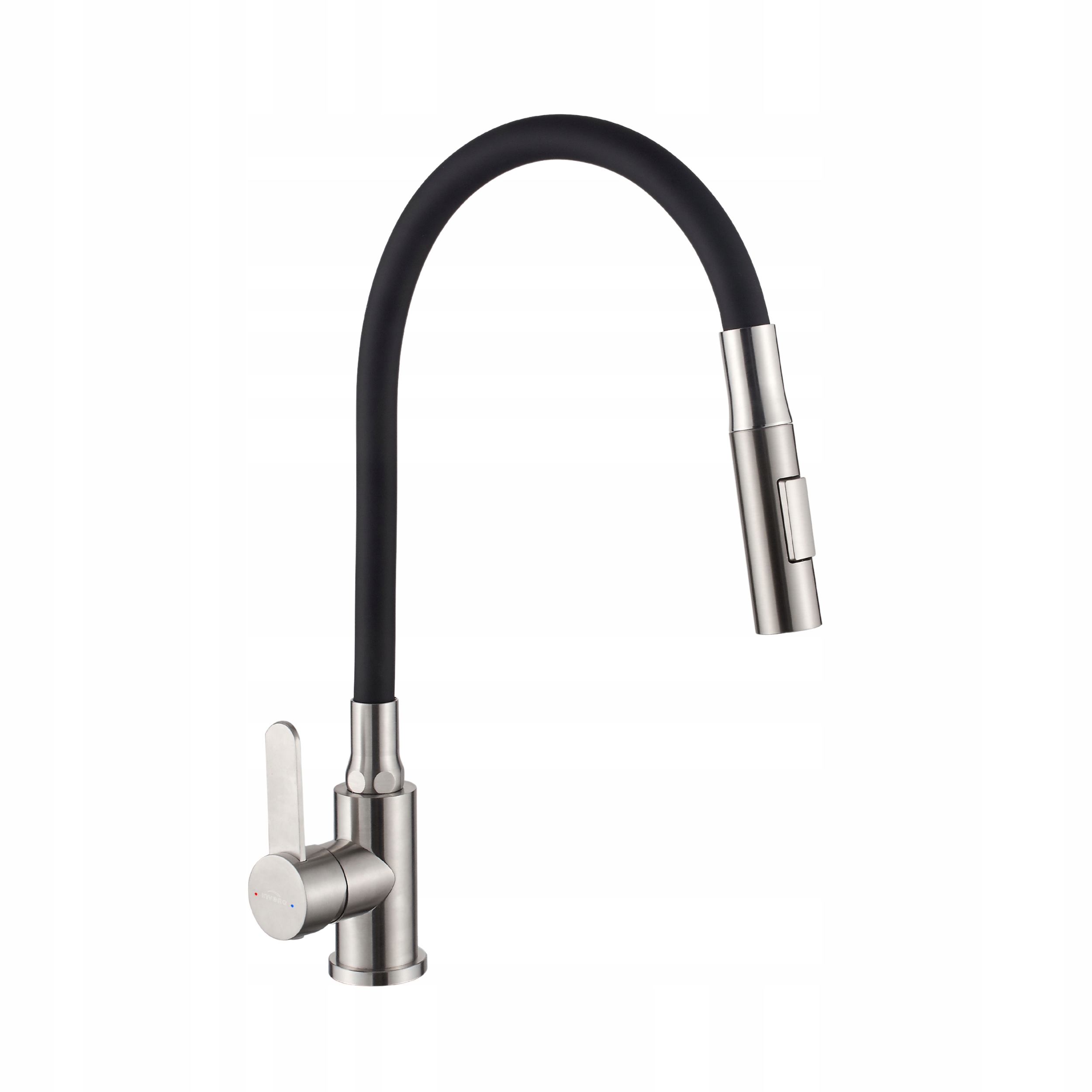 Dřezová Baterie Roko S Pohyblivým 2F Výtokem, Nerez Černá