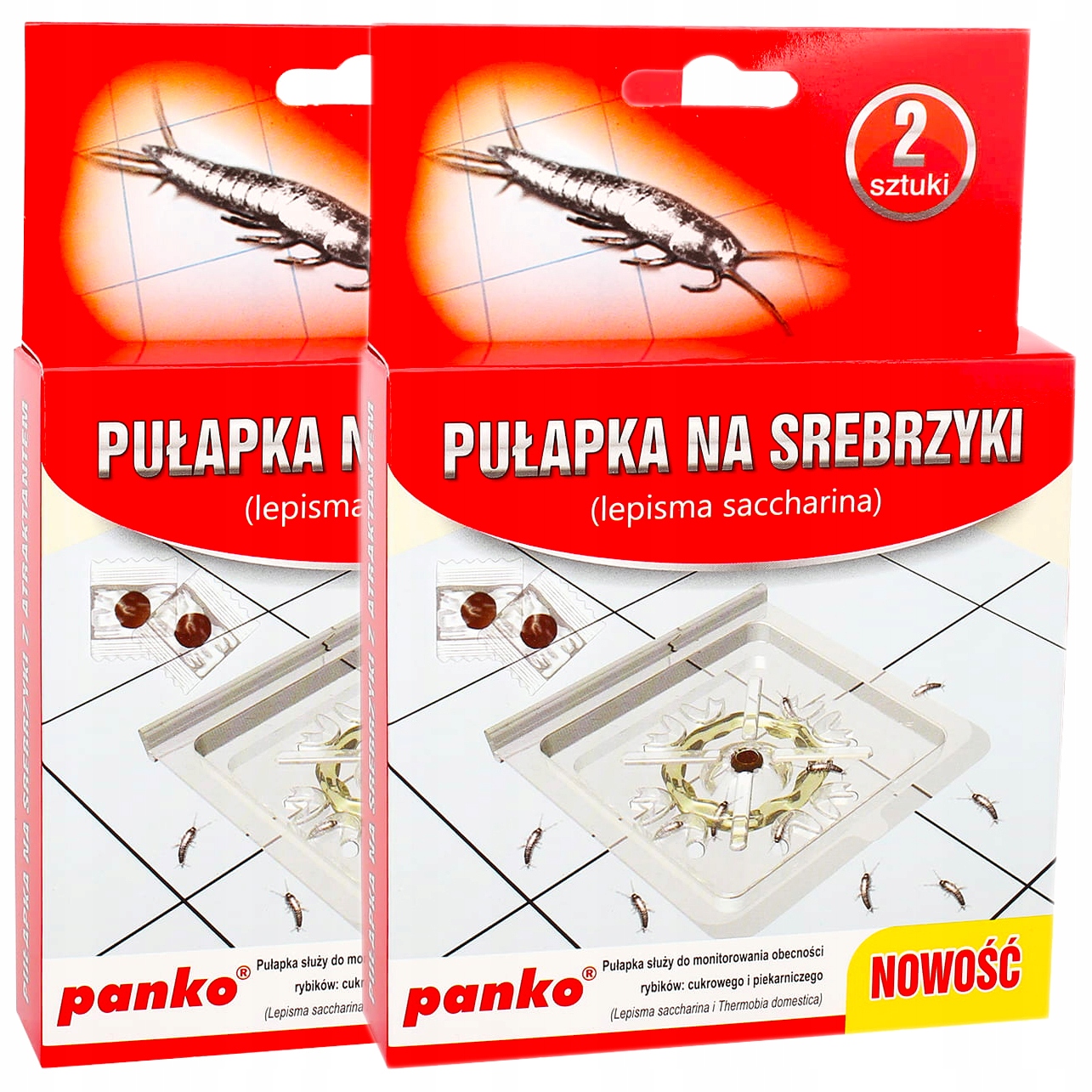 

Pułapka Lep Na Srebrzyki Rybiki Cukrowe Panko 4SZT