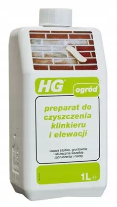 

Preparat do czyszczenia klinkieru i elewacji Hg 1l