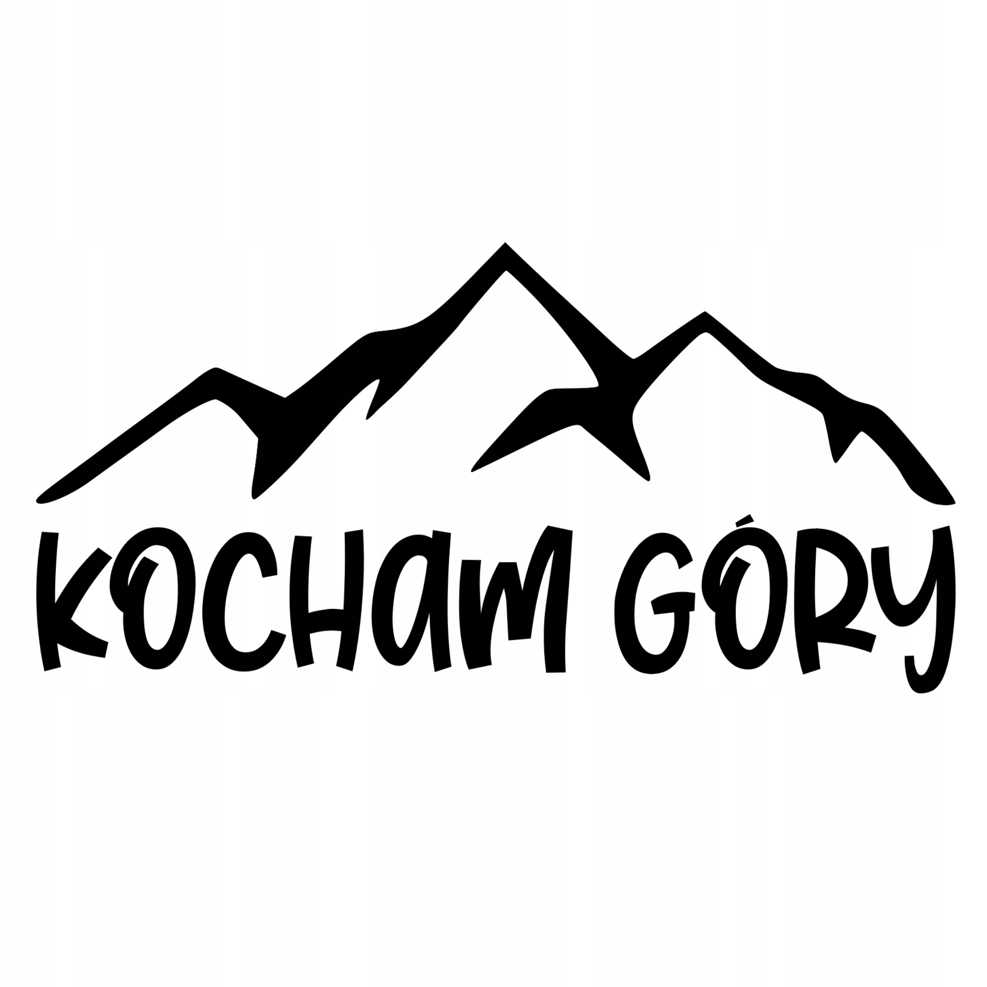 

Naklejka Kocham Góry Górska Wycieczka na samochód