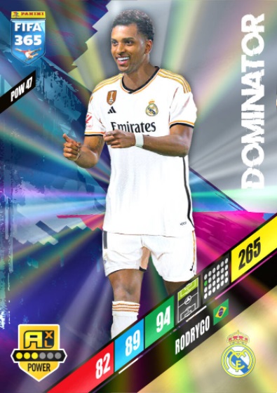 2024 FIFA 365 Real Madrid POWER Rodrygo #POW 47