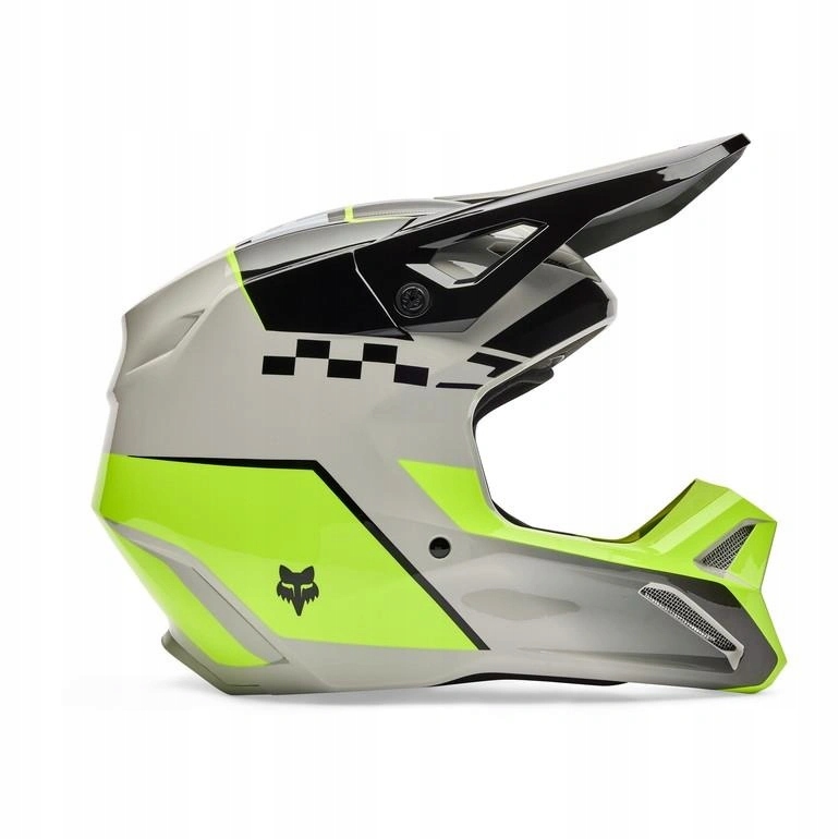 Motocyklová prilba Fox V1 Collect Grey/yellow šedá žltá fluo Darčeky
