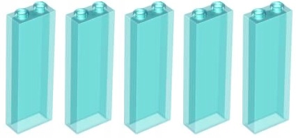

Lego 46212 Filar 1x2x5 trans niebie jas(20g) 5 szt