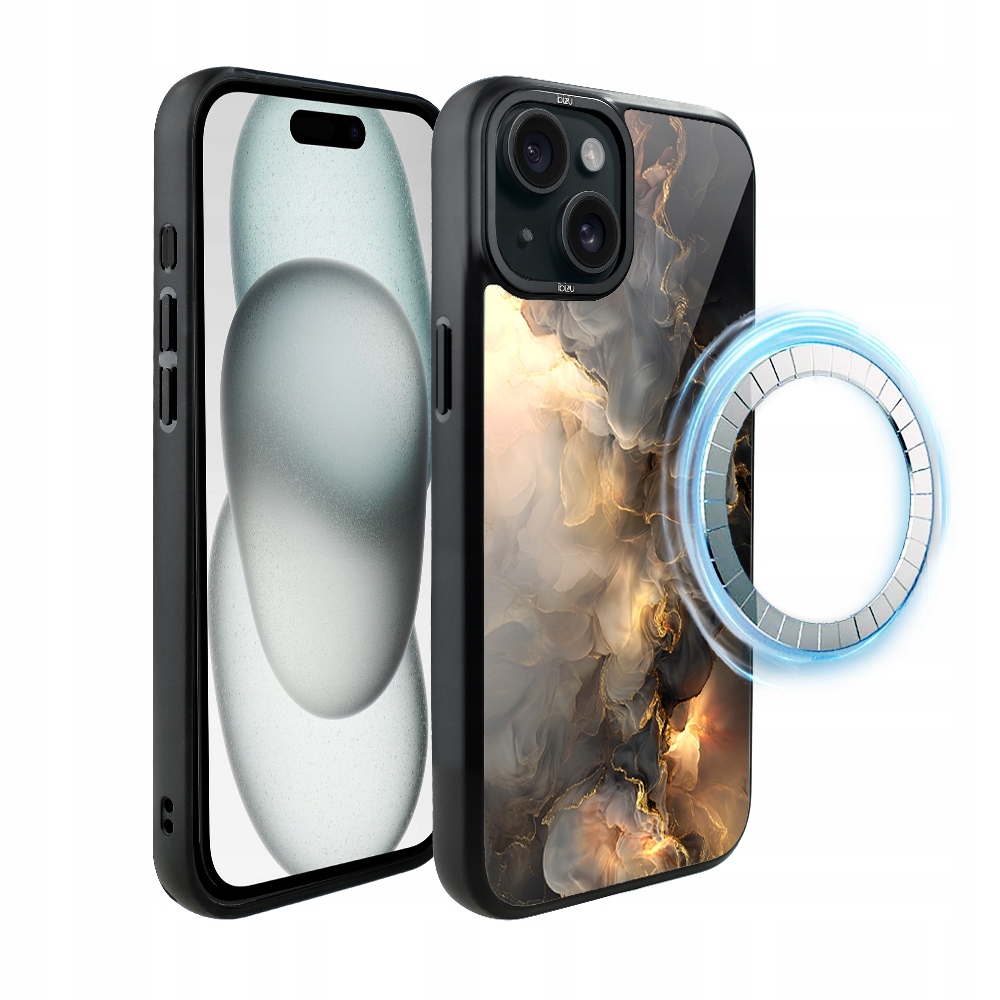 Pouzdro pro iPhone 15 Plus Ibizu DropGuard Matt s MagSafe, Stardust