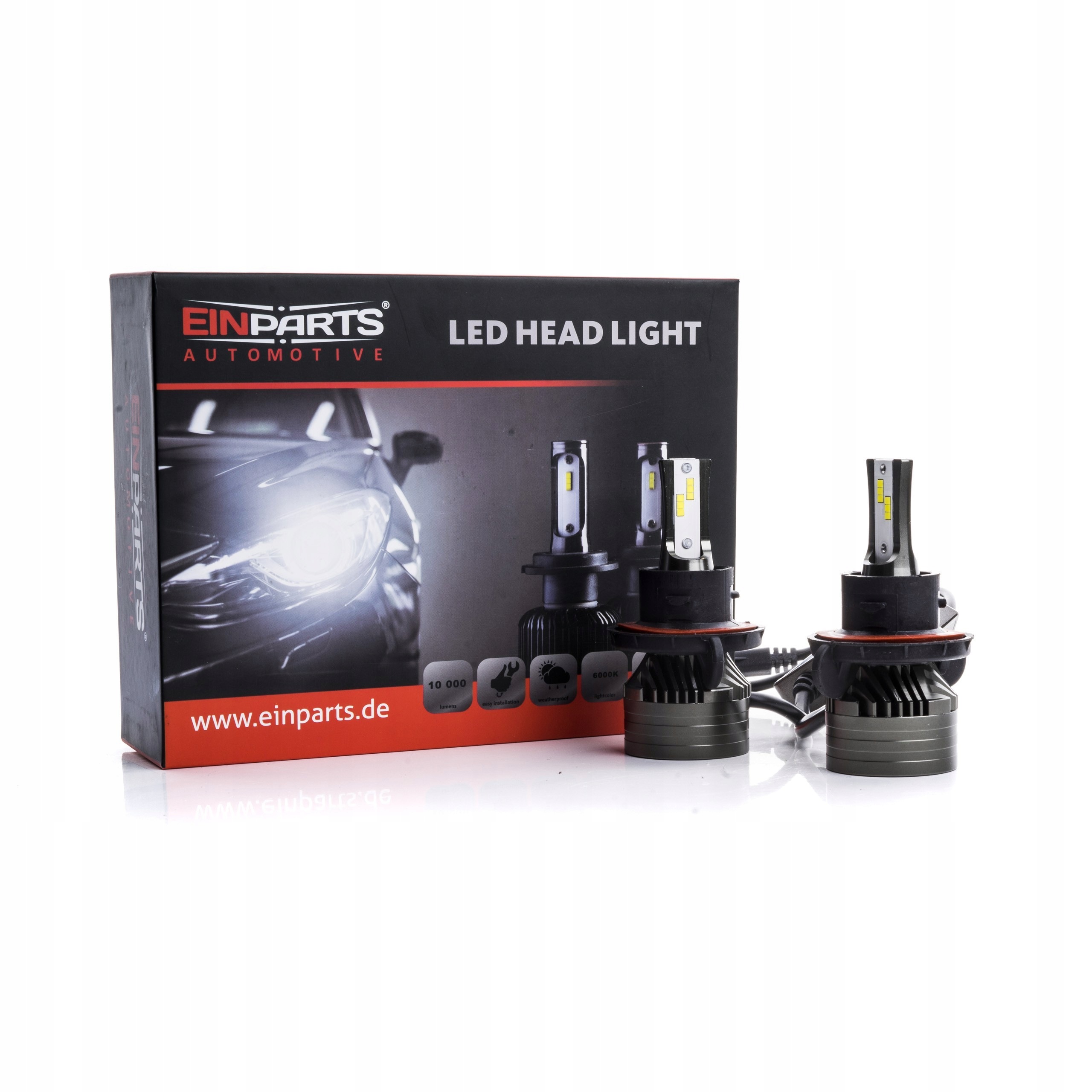Led žiarovky H13 EinParts EPLH42 Csp 6000K Canbus 2 ks