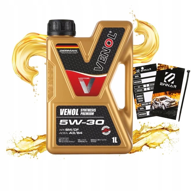 Olej Silnikowy 5W30 1L Venol Synthesis Premium Sm/cf Bmw Audi Vw