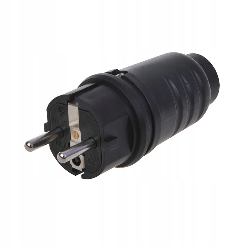 

Wtyczka Schuko Gumowa Hermetyczna 230V 16A Mocna