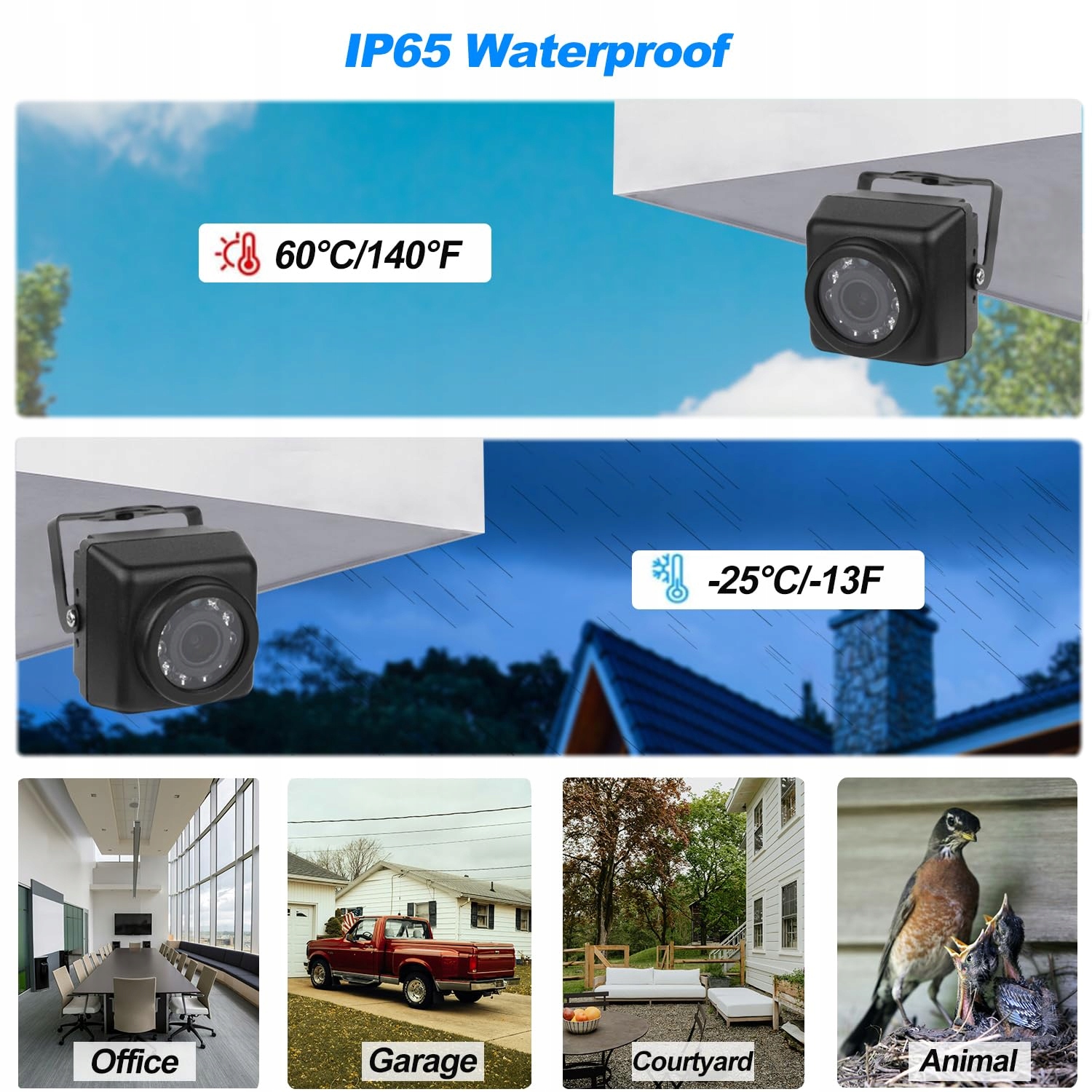 REVODATA Kamera IP 5MP POE Zewnętrzna IP65 Ultra HD 2880x1620 Nocna Wizja — miniatura 4
