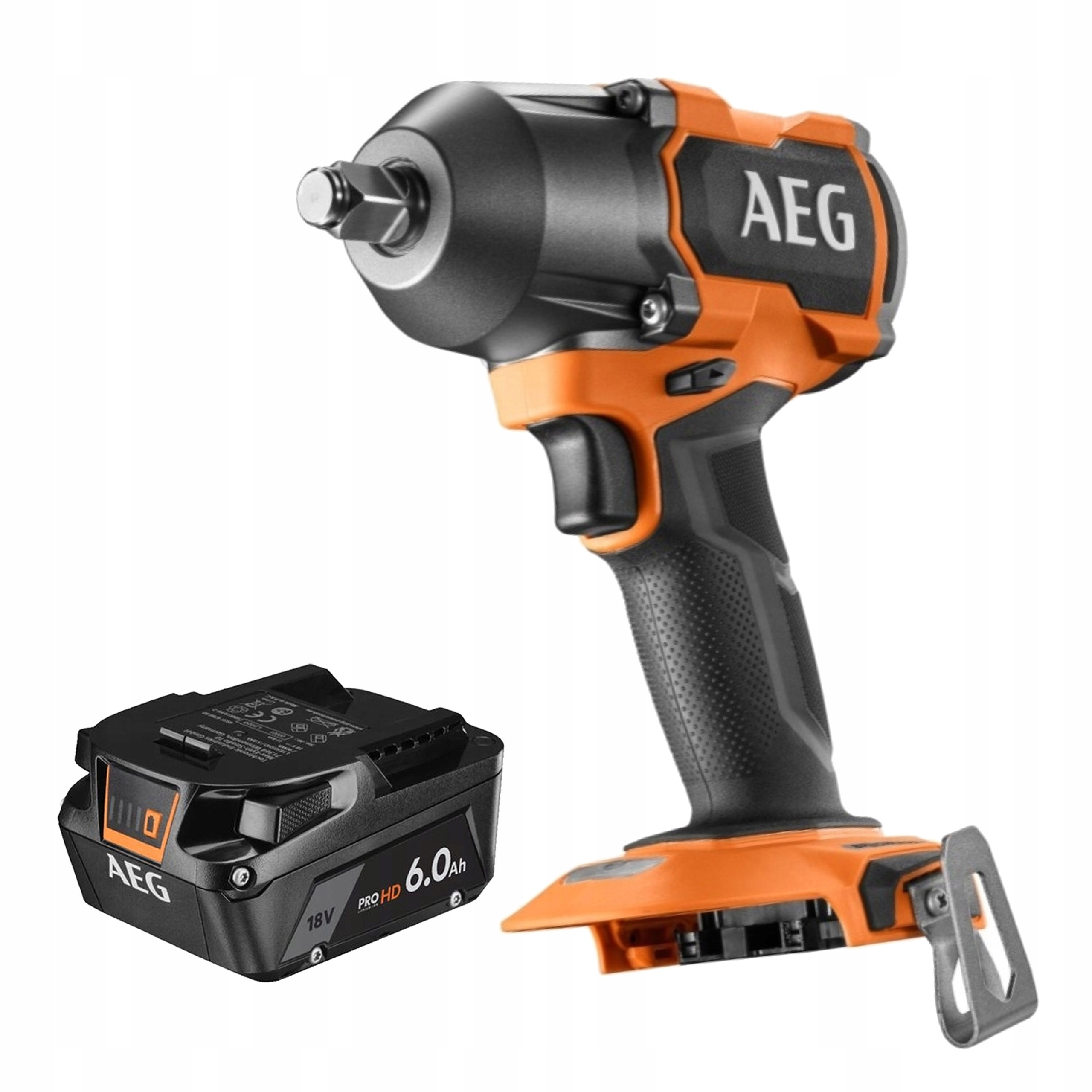 Aeg Rázový Uťahovák 785 Nm 18 V Lítium-iónová Batéria Aeg 6.0 Ah 18 V