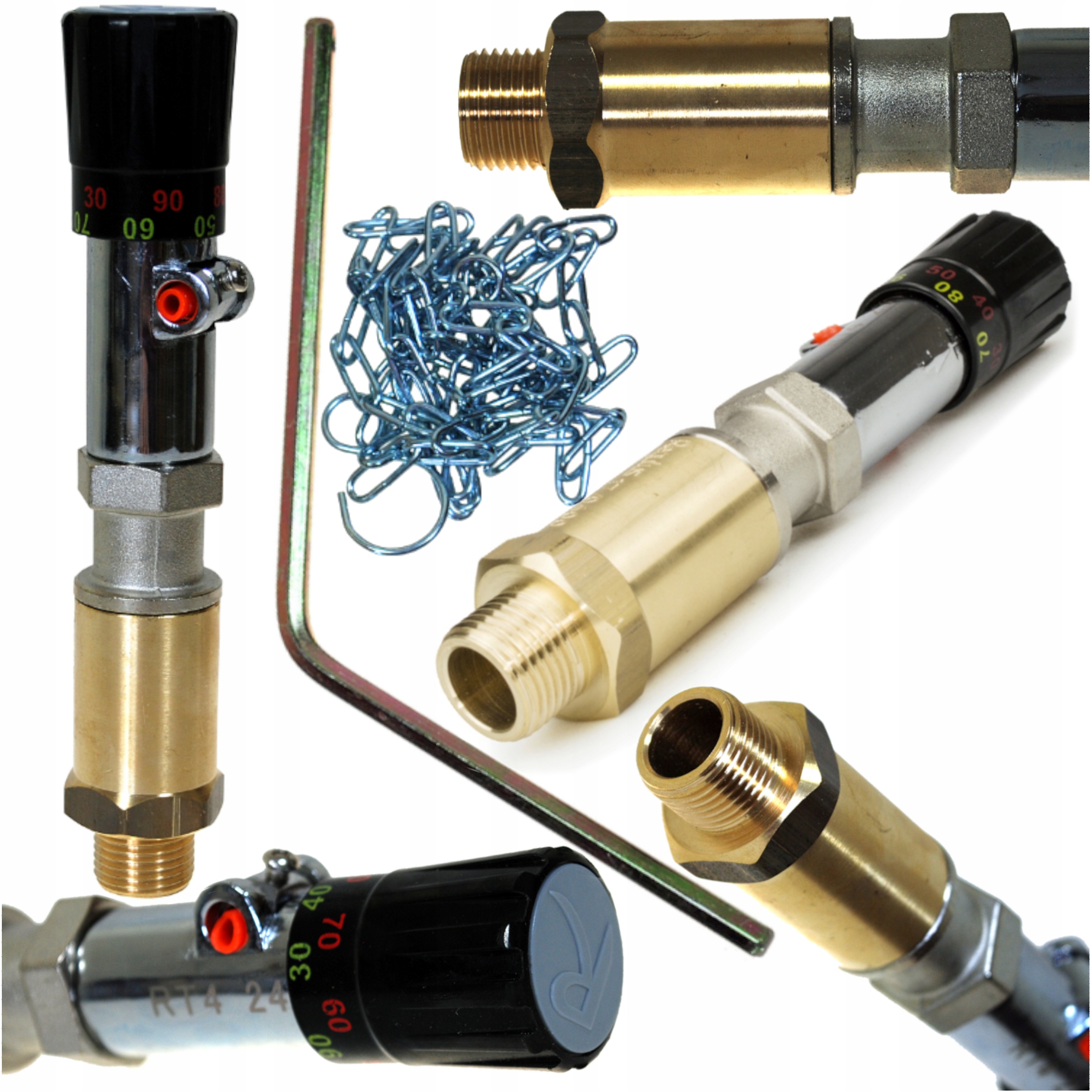 Regulátor Krbového Tahu Měřič Závit 1/2