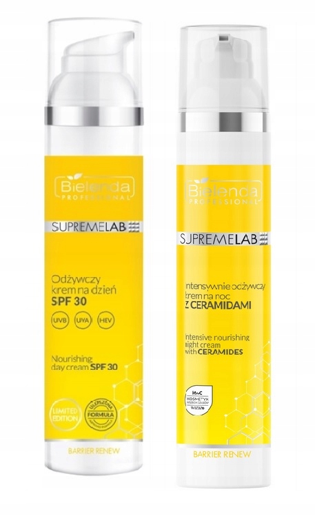 Bielenda Sada Krémů s Ceramidy Krém na Noc Den Spf 30, 2x100 ml
